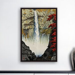 Japonská umělecká reprodukce “Kegon Waterfall” od Shiro Kasamatsu